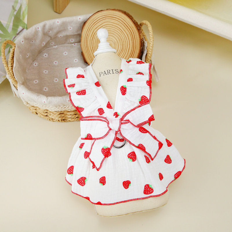 cute summer dog dress, view 3 - MRSLM