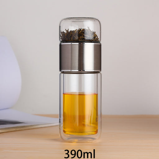 glass tea infuser bottle, view 2 - MRSLM