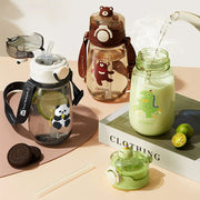 520ml kids water bottle with straw, view 6 - MRSLM