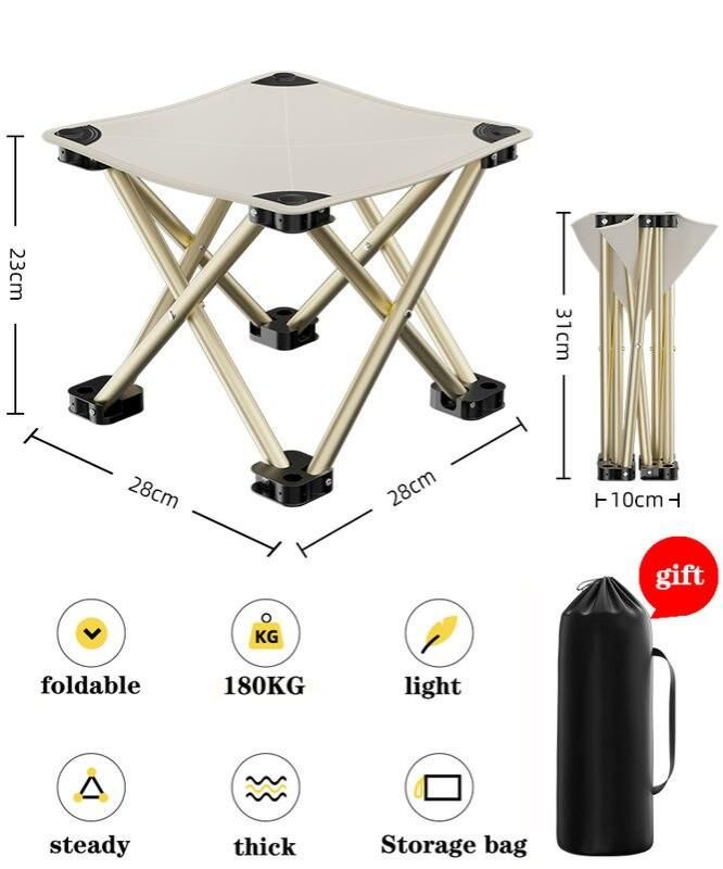 ultra-lightweight folding chair, view 3 - MRSLM