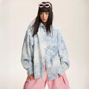 vintage gradient long sleeve blouse - MRSLM
