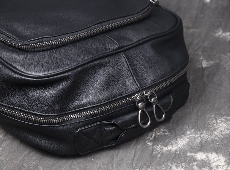 Men's leather backpack, view 6 - MRSLM