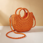straw crossbody bag, view 13 - MRSLM