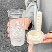 cute transparent glass water bottle, view 7 - MRSLM