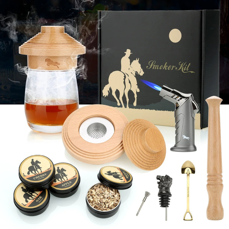 cocktail smoker kit with torch, view 3 - MRSLM