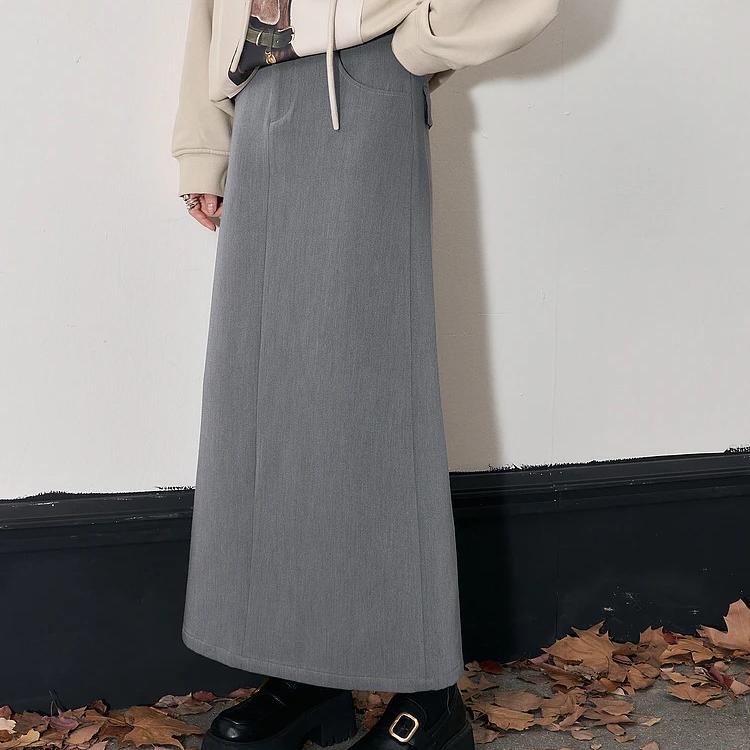 elegant a-line autumn skirt - MRSLM