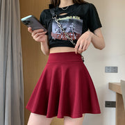 pleated mini skirt with built-in shorts, view 16 - MRSLM