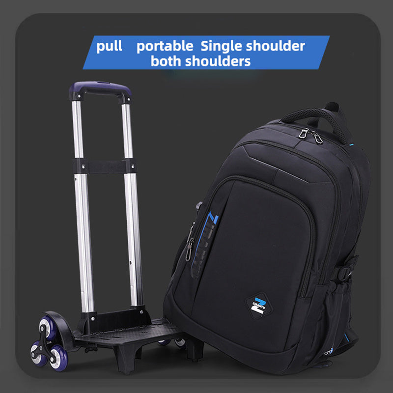 double shoulder travel backpack, view 5 - MRSLM