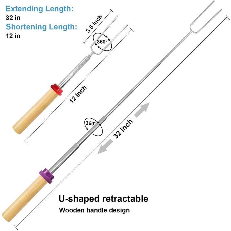 double metal BBQ skewers, view 9 - MRSLM