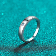925 sterling silver moissanite ring, view 5 - MRSLM