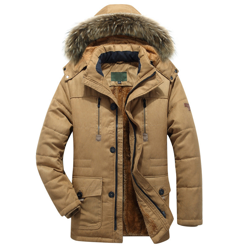 Men's fleece-lined hooded military jacket, view 2 - MRSLM