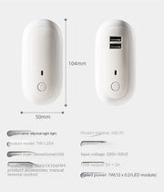 oval LED night light, view 9 - MRSLM