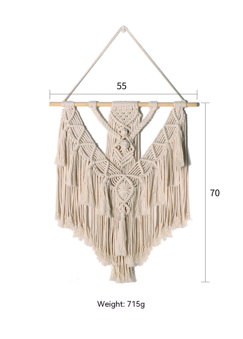 bohemian hand-woven wall tassel, view 10 - MRSLM