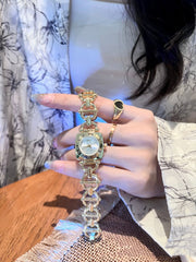 Women's retro square bracelet watch, view 8 - MRSLM