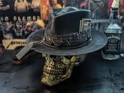 handmade skull plush cowboy hat, view 6 - MRSLM