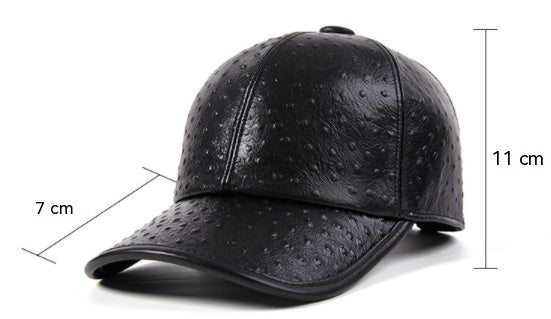Men's cowhide baseball hat, view 8 - MRSLM