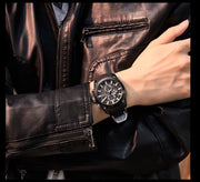 Men's silicone quartz sports watch, view 10 - MRSLM