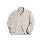 retro velvet cuban collar oversized blouse, view 3 - MRSLM