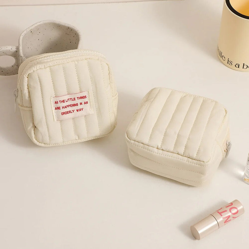 Compact zip cosmetic case, view 7 - MRSLM