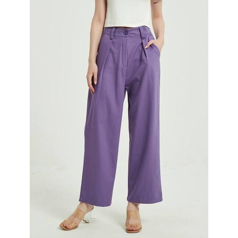 high-waist wide leg trousers, view 4 - MRSLM