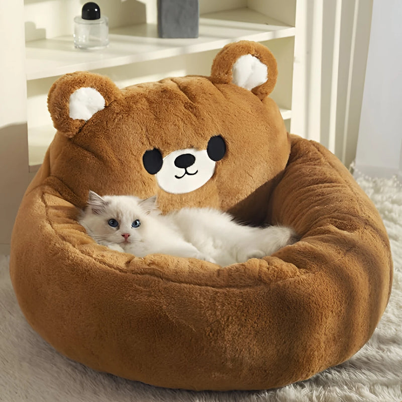 Cozy cat and small dog bed sofa, view 3 - MRSLM