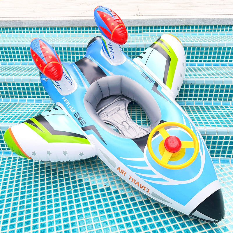 inflatable airplane swim ring with seat, view 10 - MRSLM