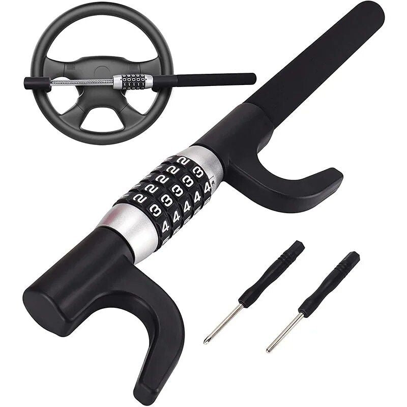 Extendable Keyless Steering Wheel Lock