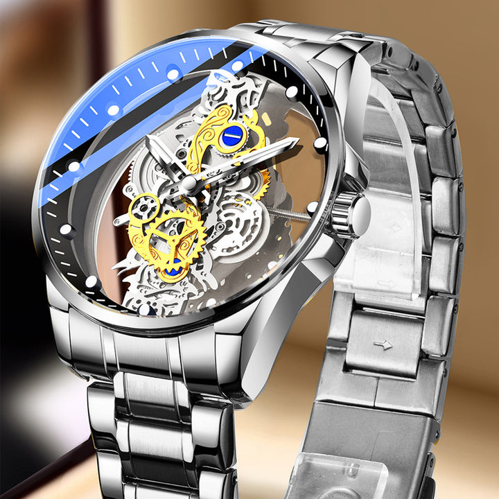 New Double-sided Skeleton Full Automatic Machine Non-mechanical Watch