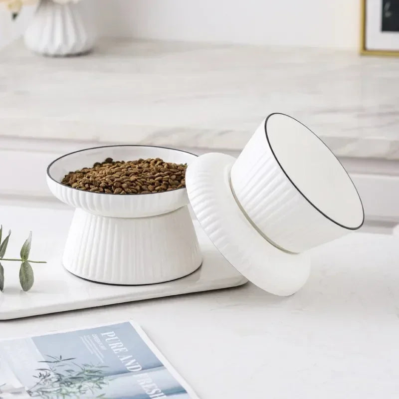 cute cartoon ceramic pet bowl, view 5 - MRSLM