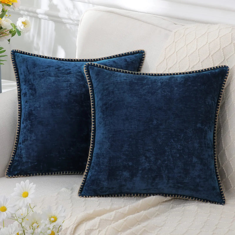 soft chenille velvet throw pillow cover, view 17 - MRSLM