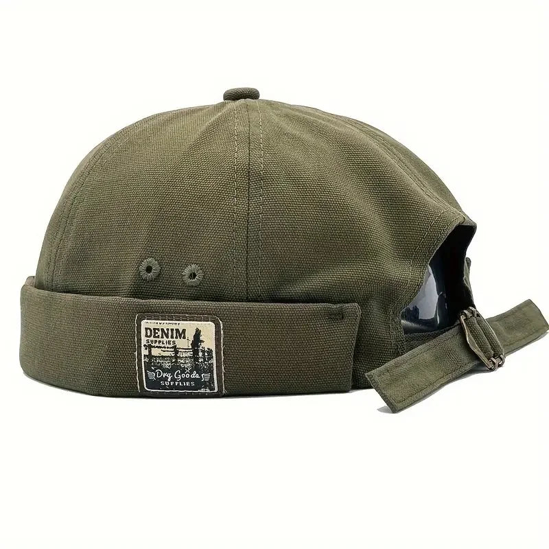 vintage brimless melon cap, view 3 - MRSLM