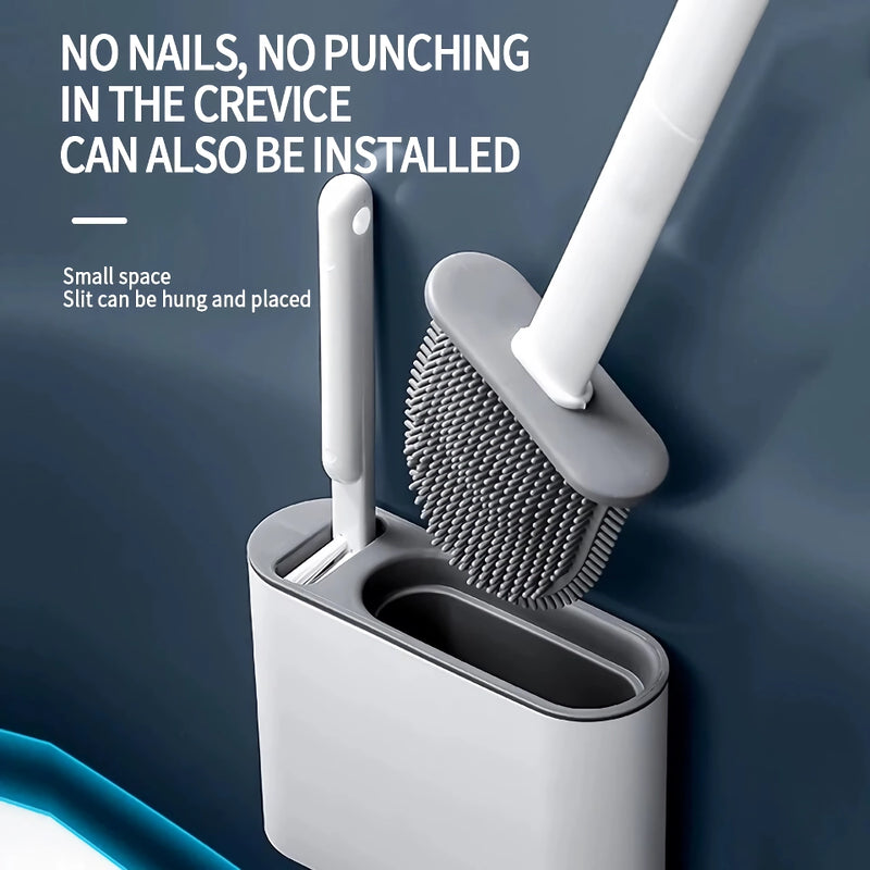 wall hanging toilet brush holder, view 2 - MRSLM