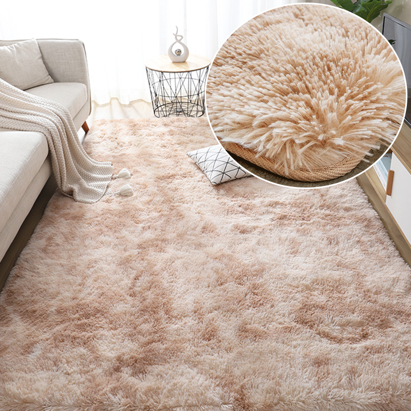 plush gray area rug, view 3 - MRSLM