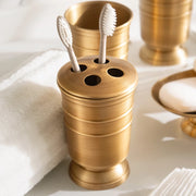 golden retro brushed brass bathroom set, view 5 - MRSLM