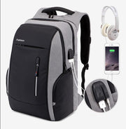 USB charging computer backpack, view 2 - MRSLM