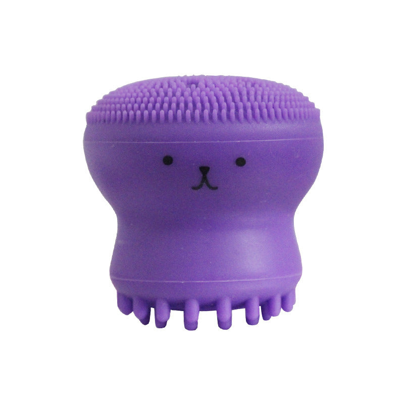 silicone octopus face cleansing brush, view 3 - MRSLM