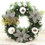 Metallic Christmas ornament wreath, view 2 - MRSLM