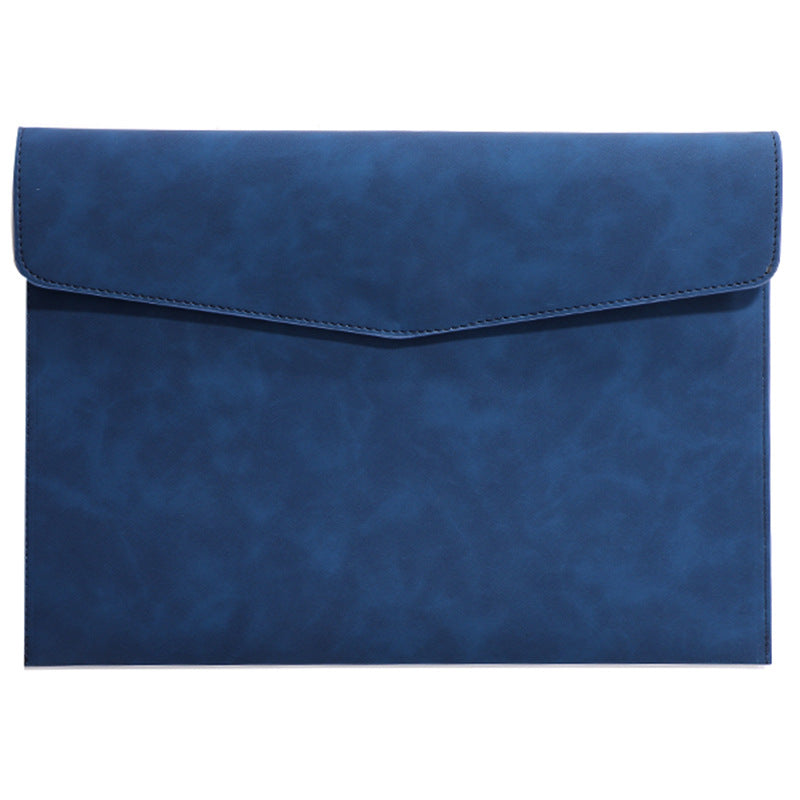 A4 PU leather document organizer, view 5 - MRSLM