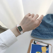 retro square women's watch, view 4 - MRSLM