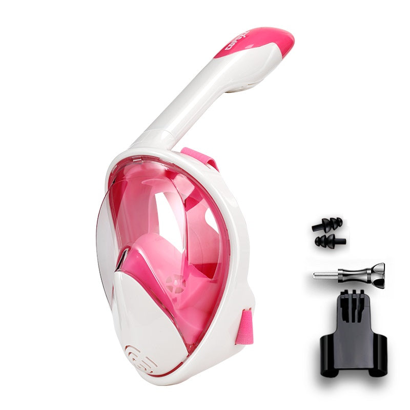 full face anti-fog snorkel mask, view 6 - MRSLM