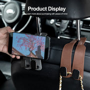 suede double hook car hanger, view 9 - MRSLM