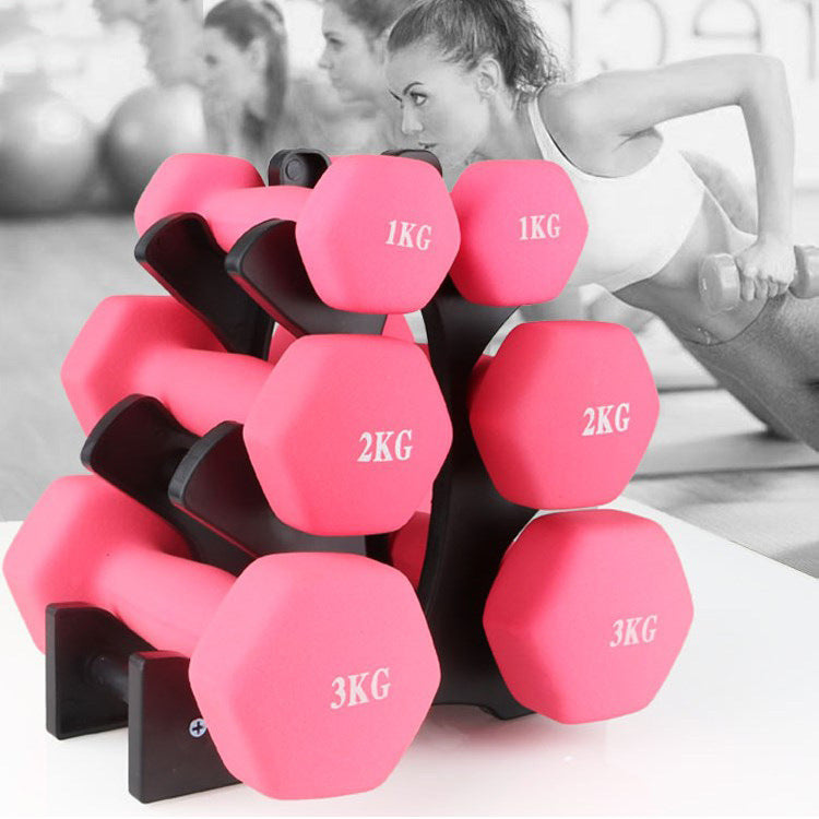 fitness dumbbell rack, view 3 - MRSLM