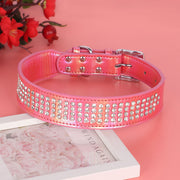 bling rhinestone dog collar, view 4 - MRSLM