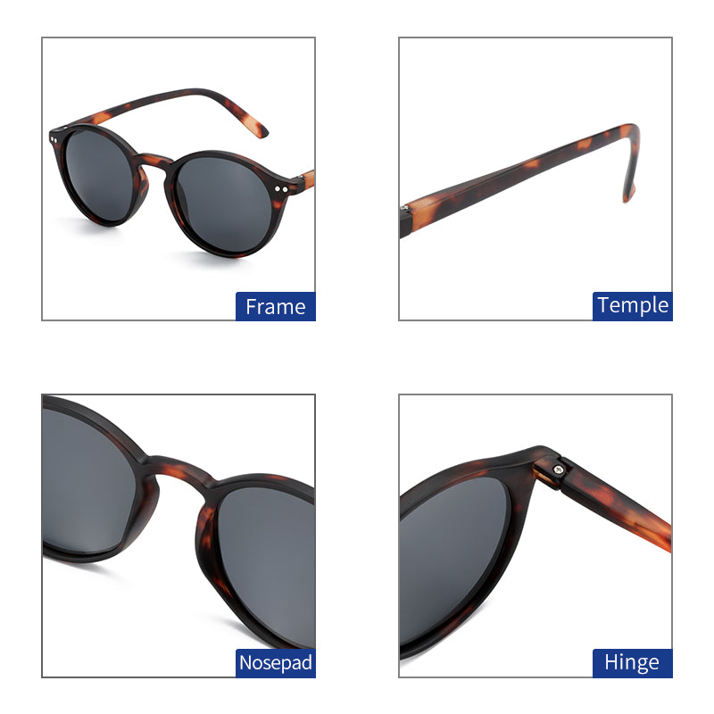 retro round polarized sunglasses, view 9 - MRSLM
