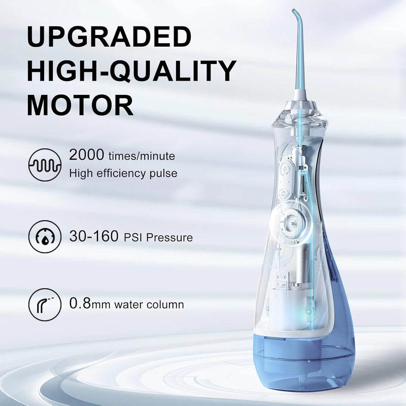 portable usb rechargeable water flosser, view 6 - MRSLM