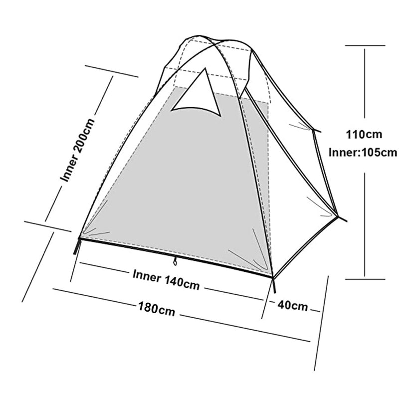 lightweight 3-season dome tent for two, view 9 - MRSLM