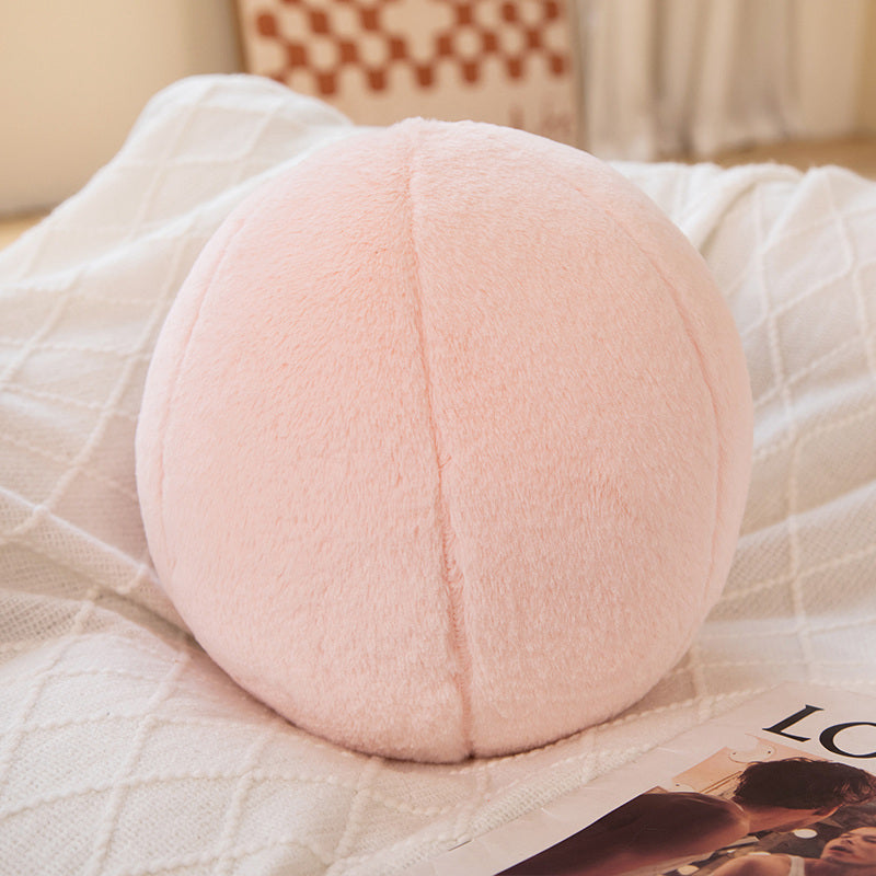 furry ball plush pillow, view 4 - MRSLM
