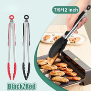 silicone BBQ grilling tongs, view 5 - MRSLM