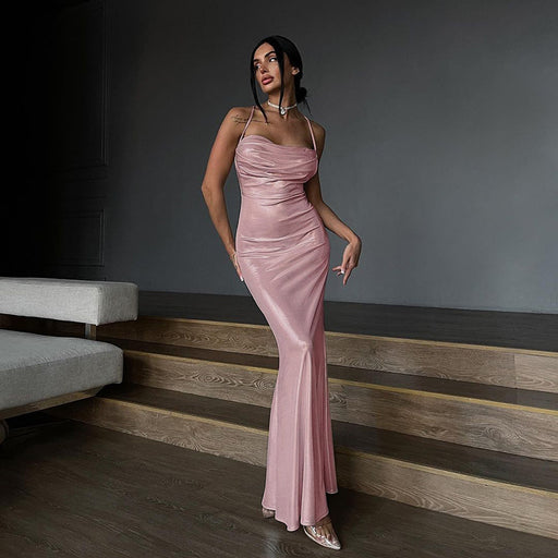 Slim fit camisole gown dress - MRSLM