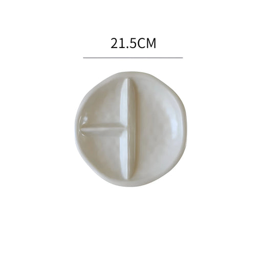 3-compartment ceramic plate, view 2 - MRSLM